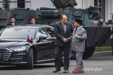 Menhan Prabowo Subianto terima kunjungan Menhan Qatar