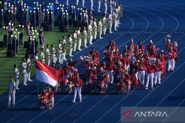 Kekayaan budaya Indonesia hiasi defile upacara pembukaan APG 2023