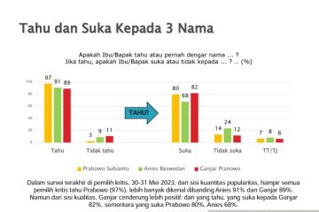 Survei: 82 persen pemilih kritis suka Ganjar