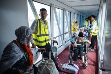 Jamaah Calon Haji Bangka Belitung Diberangkatan ke Tanah Suci