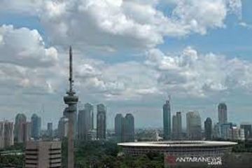 Jakarta cerah pada Rabu pagi