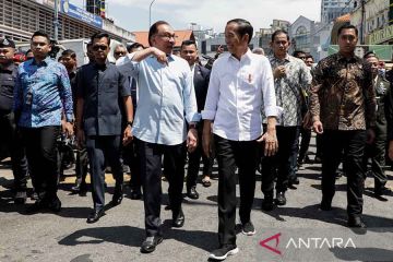 Presiden Joko Widodo bersama PM Malaysia kunjungi pasar di Kuala Lumpur