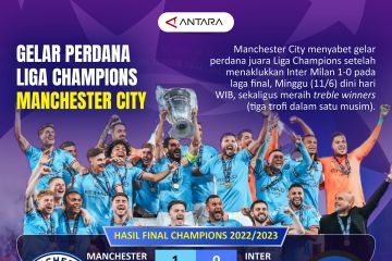 Gelar perdana Liga Champions Manchester City