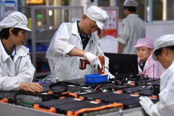 Kapasitas baterai daya terpasang China catat lonjakan pada Mei 2023