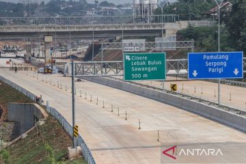 Progres pembangunan Jalan Tol Cijago Seksi 3B