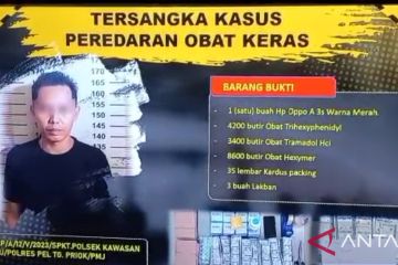 Polisi ringkus pengedar ribuan obat keras di Jakarta