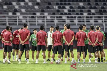 Latihan Timnas Indonesia jelang FIFA Matchday