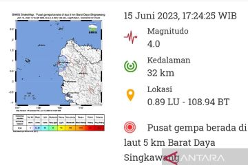 BPBD imbau masyarakat waspada dan tidak panik atas gempa di Bengkayang