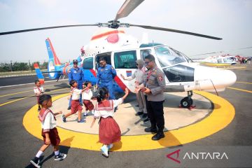 Pameran helikopter di Cengkareng Heliport Bandara Soekarno-Hatta