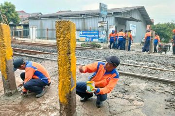 PT KAI tutup perlintasan liar di KM 35+4/5 lintas Depok-Citayam