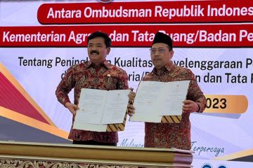 Kementerian ATR/BPN dan Ombudsman teken MoU soal pelayanan publik