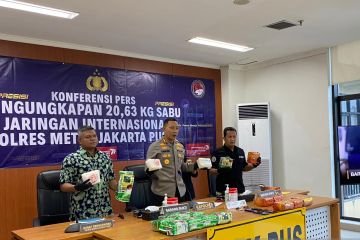 Polisi gagalkan peredaran 20,6 kilogram sabu dari Sumatera