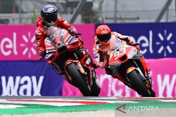 Bagnaia rebut pole MotoGP Jerman, Marquez jatuh bangun di Sachsenring