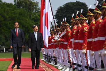 Presiden Jokowi terima kunjungan Kaisar Jepang Naruhito