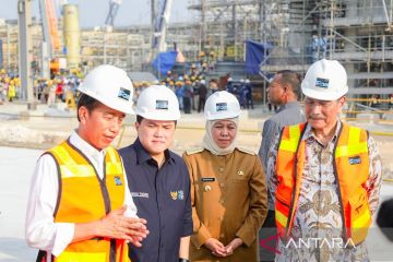 Presiden tinjau proyek pembangunan smelter PT Freeport Indonesia
