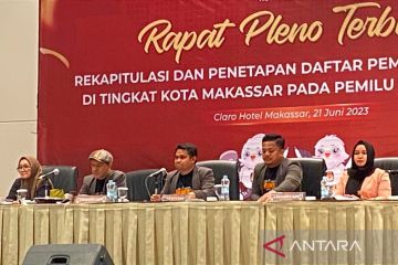KPU Makassar umumkan Daftar Pemilih Tetap Pemilu 2024