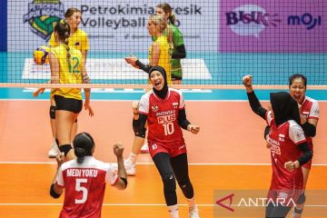 Timnas voli putri Indonesia menang 3-0 lawan Australia