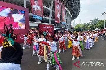 Kader dan simpatisan PDIP gelar "flashmob" di Puncak BBK 2023