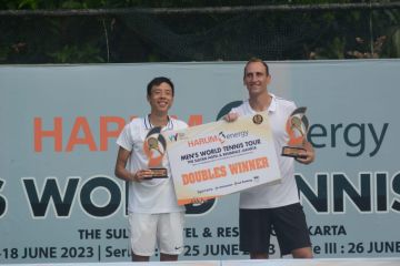 Justin Barki/Thiemo de Bakker juara Harum Energy World Tennis Seri II