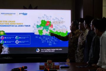 Muhammadiyah umumkan 1.488 lokasi shalat Idul Adha di Jatim