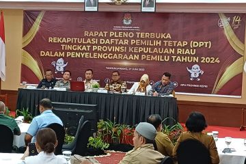 KPU Kepri tetapkan DPT Pemilu 2024 sebanyak 1.500.974 orang