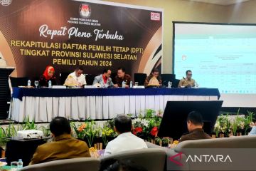 KPU Sulsel umumkan DPT Pemilu 6.670.582 pemilih