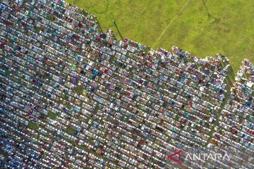 Suasana shalat Idul Adha 1444H di sejumlah daerah