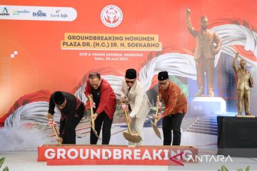 Patung Soekarno di GOR Saparua akan jadi yang tertinggi di Indonesia