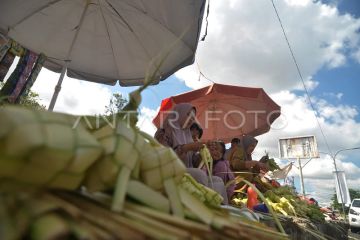 Penjualan kulit ketupat di Bengkulu