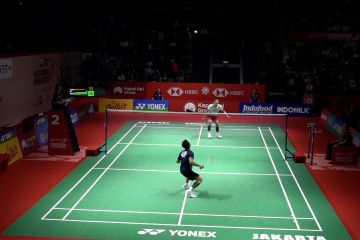 Ginting singkirkan Jojo untuk lolos ke semifinal Indonesia Open 2023