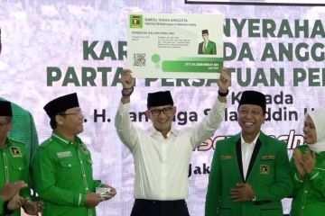 Resmi bergabung di PPP, Sandiaga diyakini perkuat elektabilitas partai