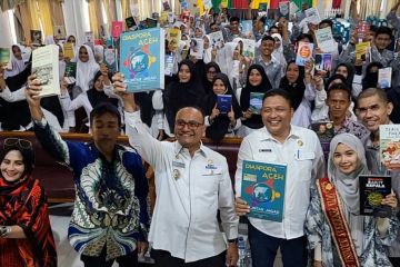 Sejuta Buku Untuk Aceh mampir di SMK Negeri 1 Lhokseumawe