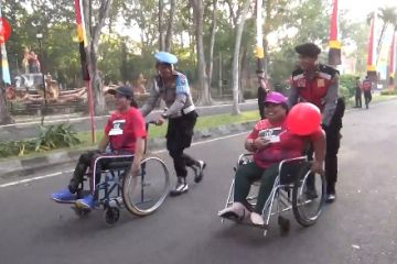 Antusiasme kalangan disabilitas ikuti lomba lari di Bali
