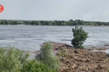 Kondisi terkini Bendungan Nova Kakhovka, Ukraina pascabanjir bandang