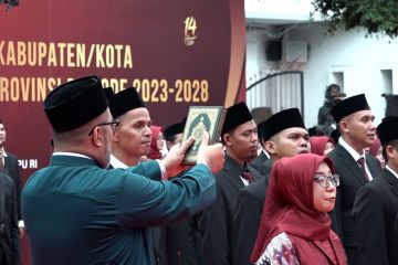 KPU RI lantik 130 anggota KPU di 3 provinsi