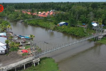 Melihat Jembatan relokasi Presiden Jokowi di Asmat, Papua