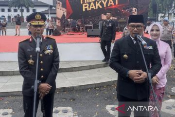 Gubernur Jabar: Nilai kondusifitas 80 bukti Polri dekat dengan rakyat