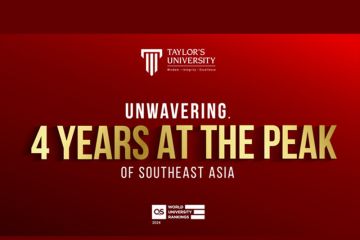 Taylor's University Pertahankan Posisinya sebagai Universitas Swasta Terbaik di Asia Tenggara Selama Empat Tahun