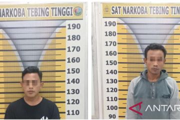 Polisi tangkap dua orang pengedar sabu di Tebing Tinggi