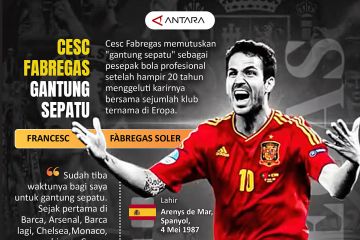 Cesc Fabregas gantung sepatu