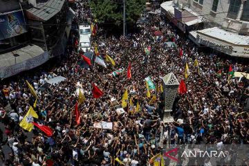 Pemakaman warga Palestina korban serangan militer Israel di Jenin