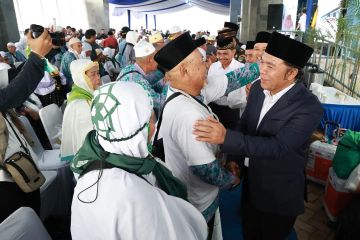391 jamaah haji kloter pertama Provinsi Banten tiba di tanah air