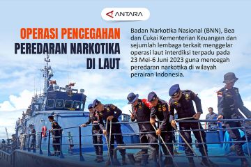 Operasi pencegahan peredaran narkotika di laut