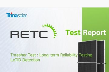 Panel Surya Vertex N Trina Solar sukses menjalani "thresher test" dengan kinerja terbaik