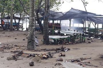 Banjir rob melanda kawasan pesisir Trenggalek Jatim
