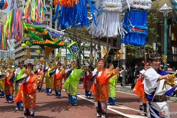 Lepas dari bayang-bayang pandemi, Festival Tanabata digelar meriah