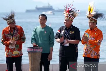 Presiden Jokowi buka Papua Street Carnival, puji produk ekraf Papua