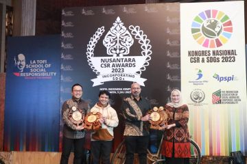 Askrindo borong enam penghargaan Nusantara CSR Awards 2023