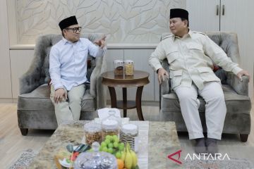 Prabowo silaturahim dan diskusi tertutup tiga jam dengan Muhaimin