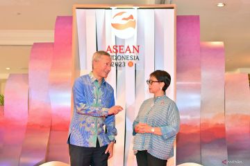 Menlu Retno Marsudi sambut kedatangan para Menlu ASEAN